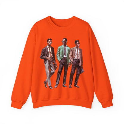 50s Men Sweatshirt - Afrocentric Art by The Trini Gee