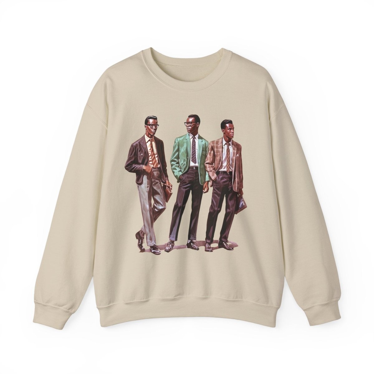 50s Men Sweatshirt - Afrocentric Art by The Trini Gee