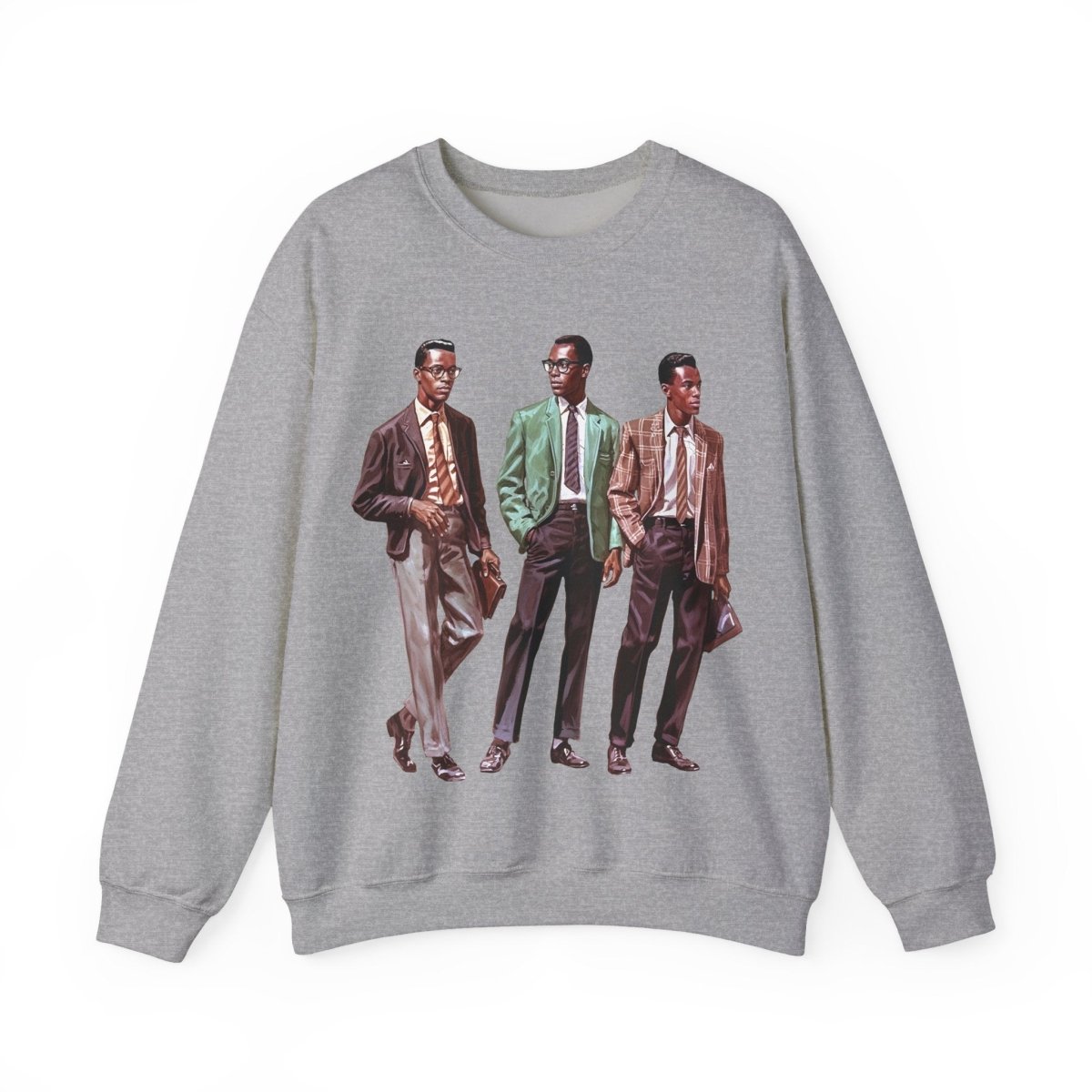 50s Men Sweatshirt - Afrocentric Art by The Trini Gee