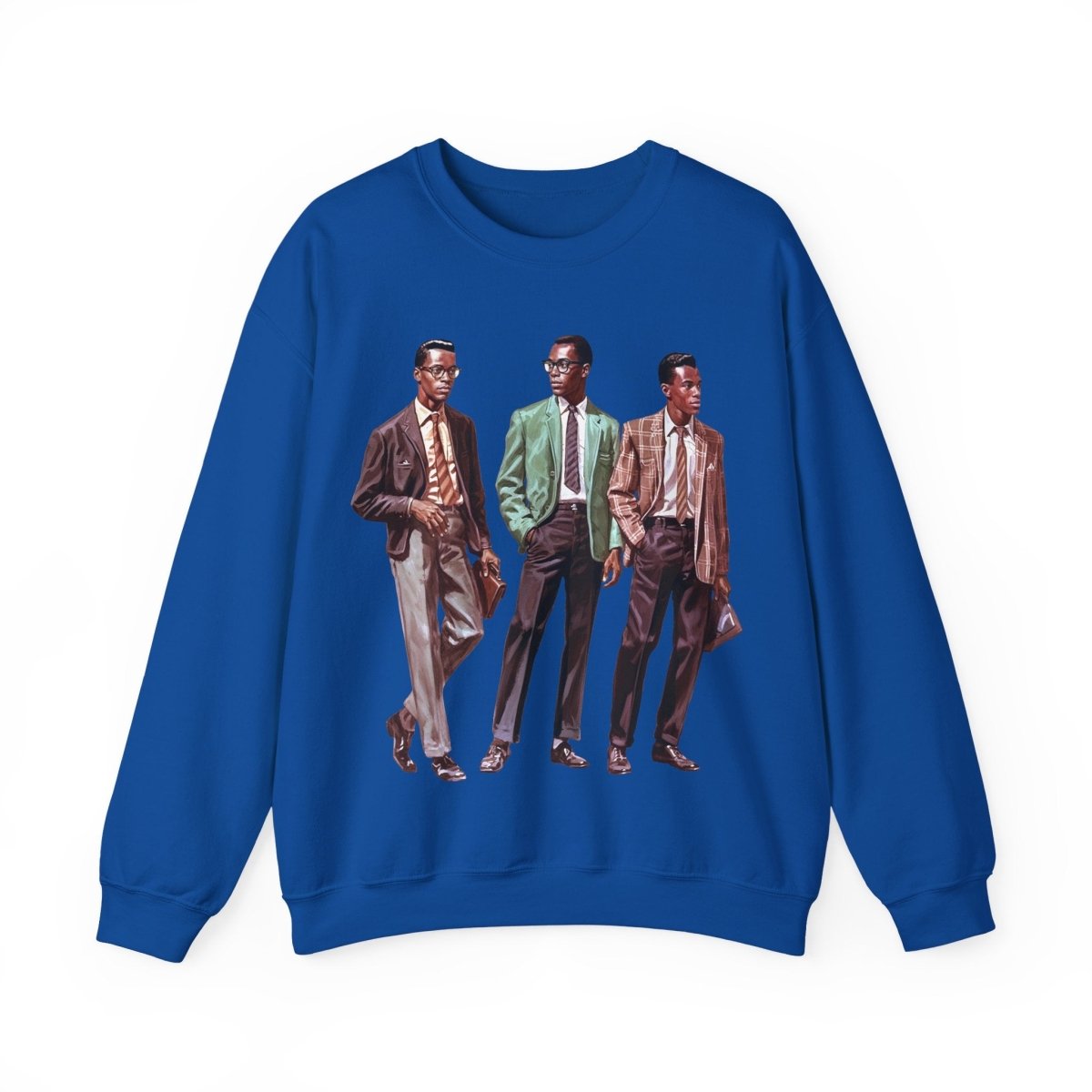 50s Men Sweatshirt - Afrocentric Art by The Trini Gee