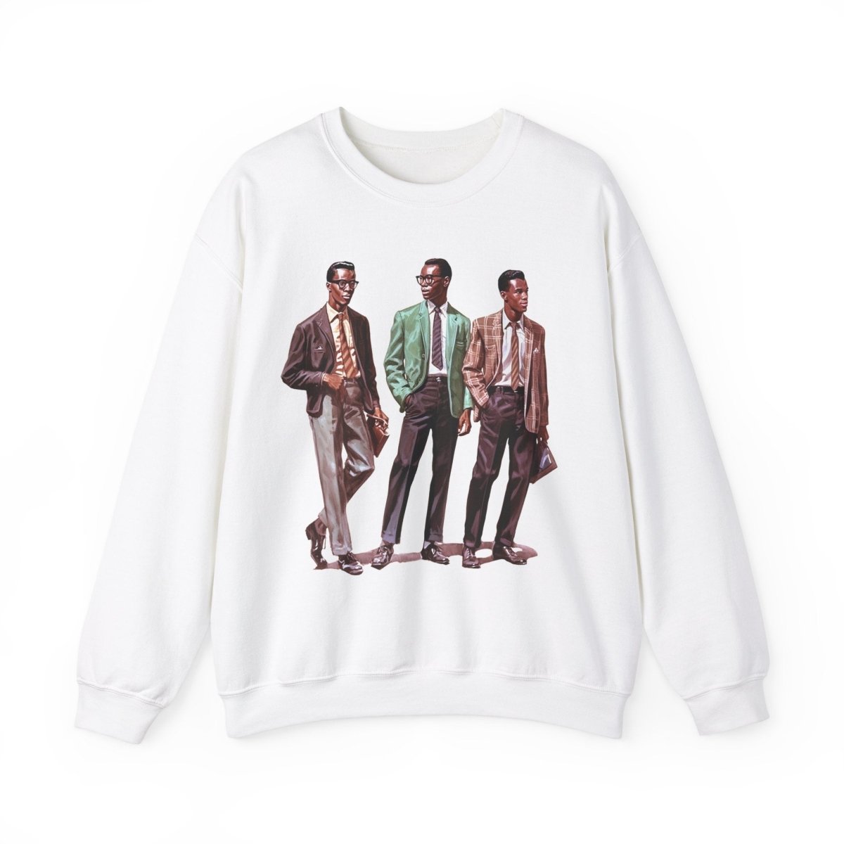 50s Men Sweatshirt - Afrocentric Art by The Trini Gee