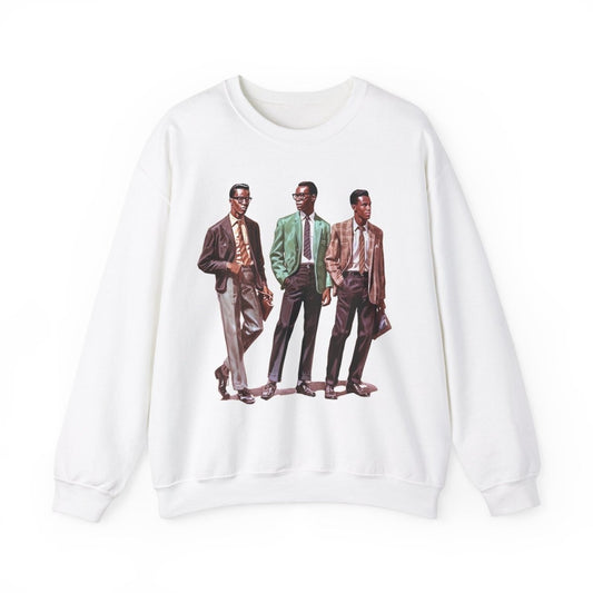 50s Men Sweatshirt - Afrocentric Art by The Trini Gee