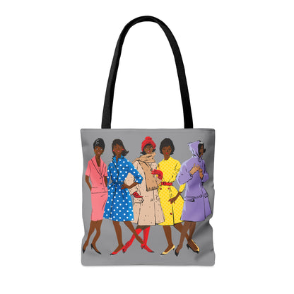 Retro Black Women Tote Bag