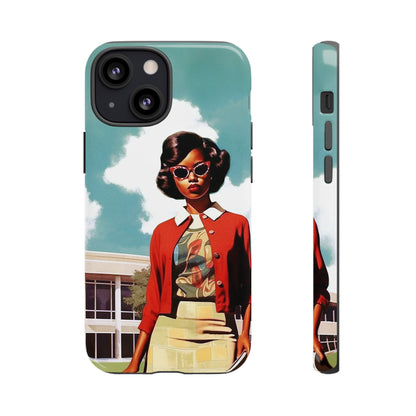 Old School Girl Phone Case