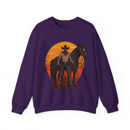 Cowboy with Horse Sweatshirt