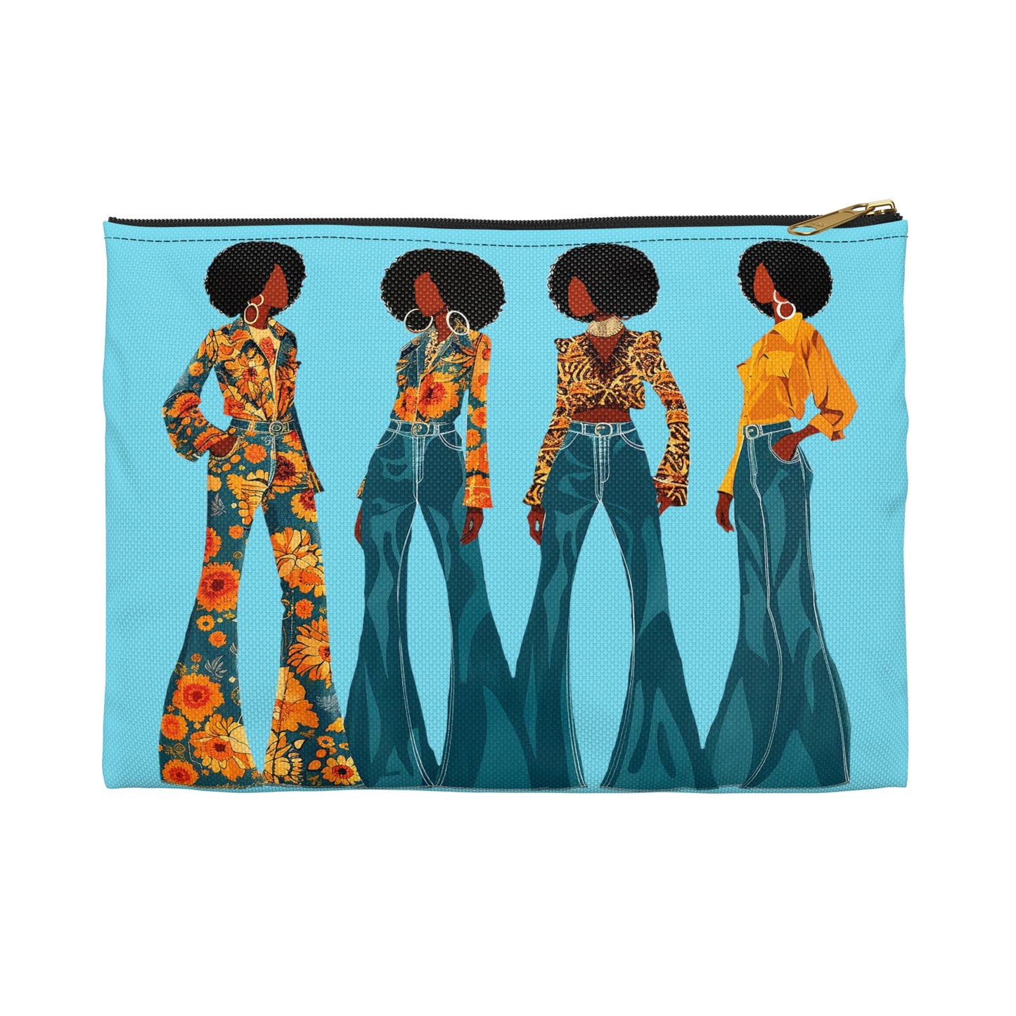 Afros and Bell Bottoms Pouch