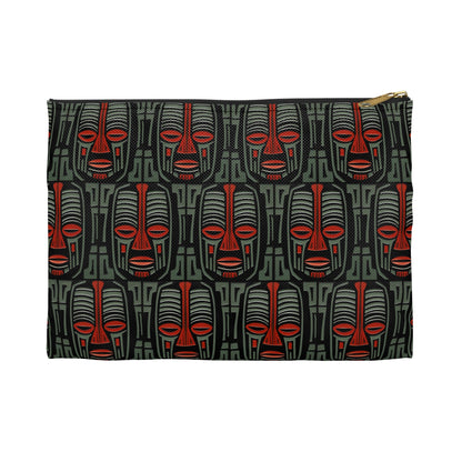 African Mask Accessory Pouch