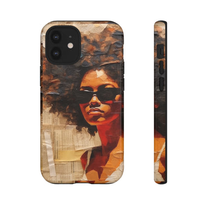 Afro Paper Collage Phone Case