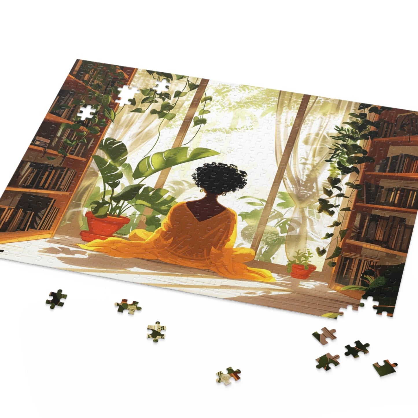 Books Plants Window Puzzle