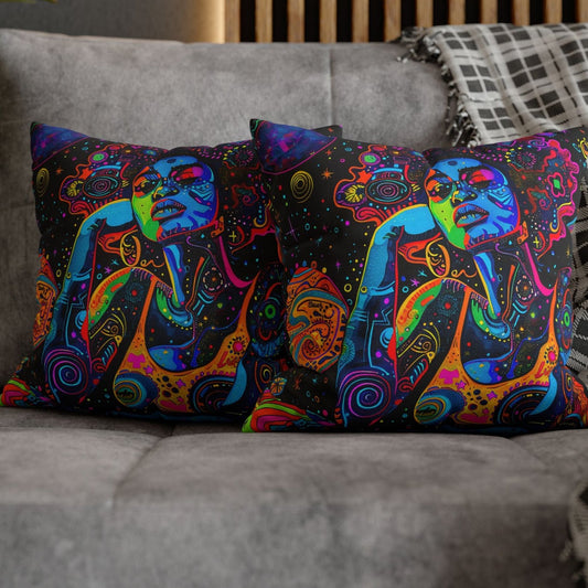 Afro Trippy Pillow