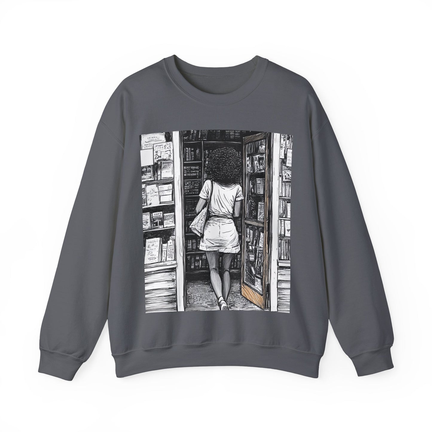 Bookstore Scene Sweatshirt