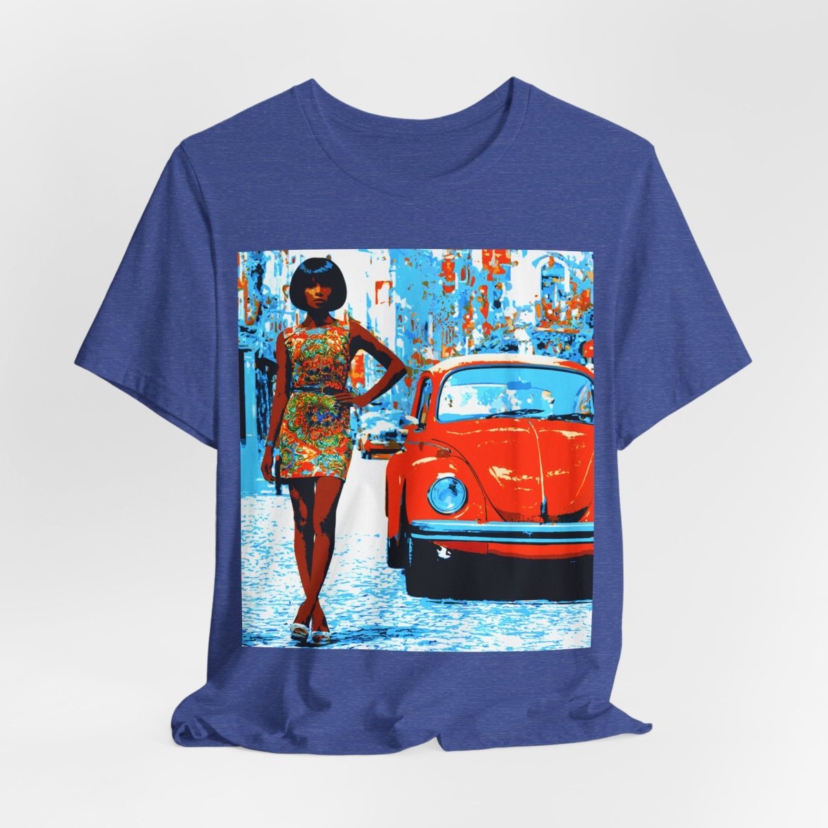 60s Classic Car T-Shirt - Afrocentric Art by The Trini Gee