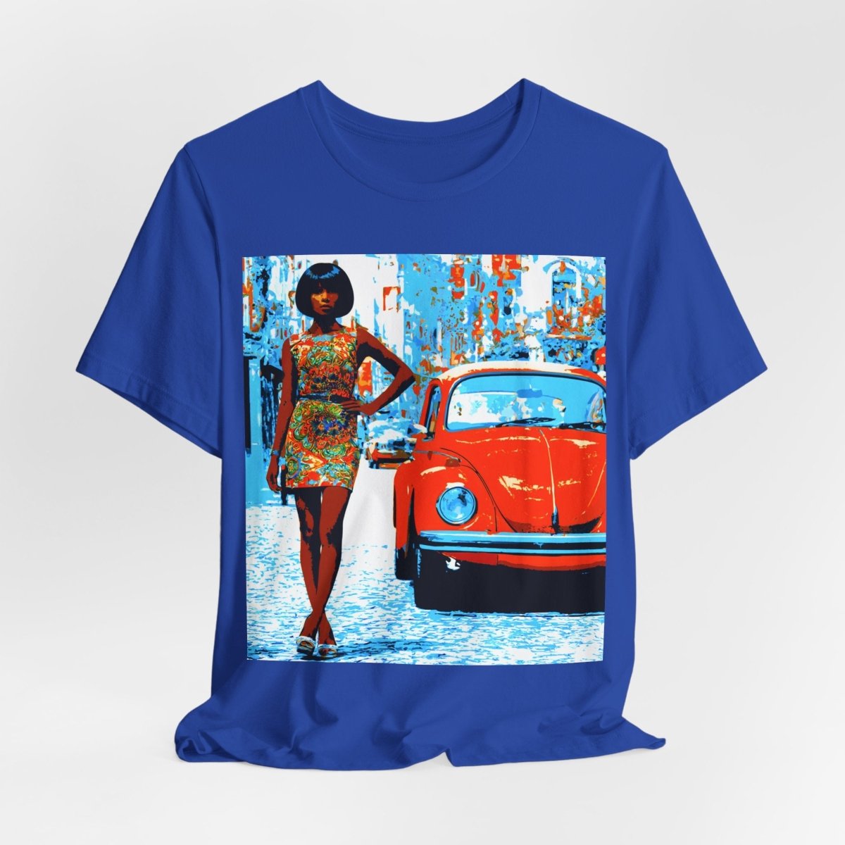 60s Classic Car T-Shirt - Afrocentric Art by The Trini Gee