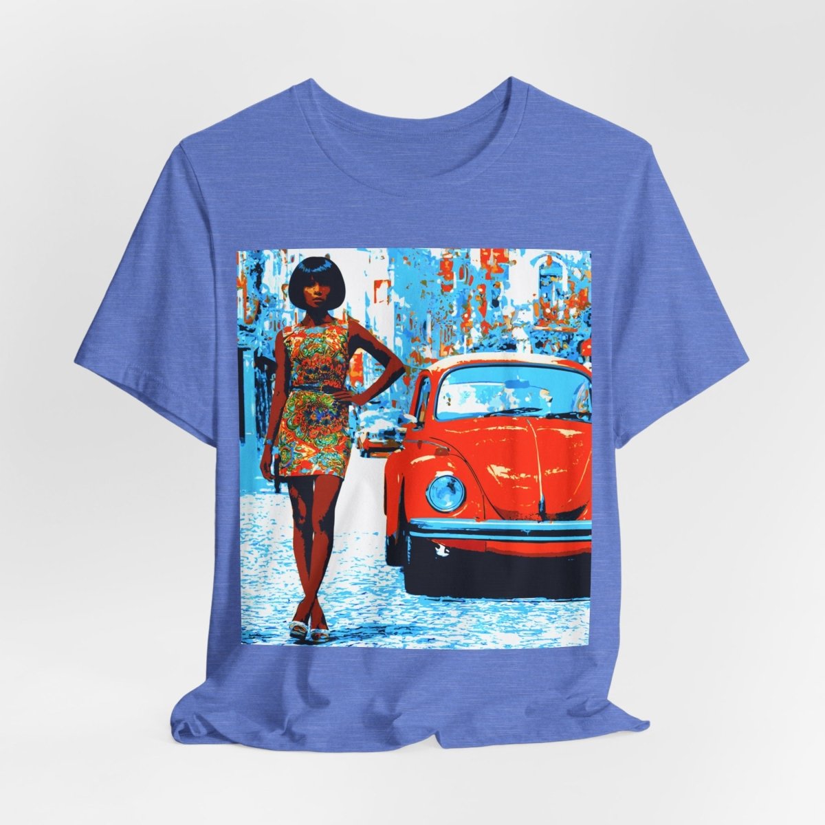 60s Classic Car T-Shirt - Afrocentric Art by The Trini Gee