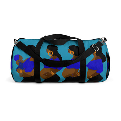 Pregnancy Blue Duffel Bag