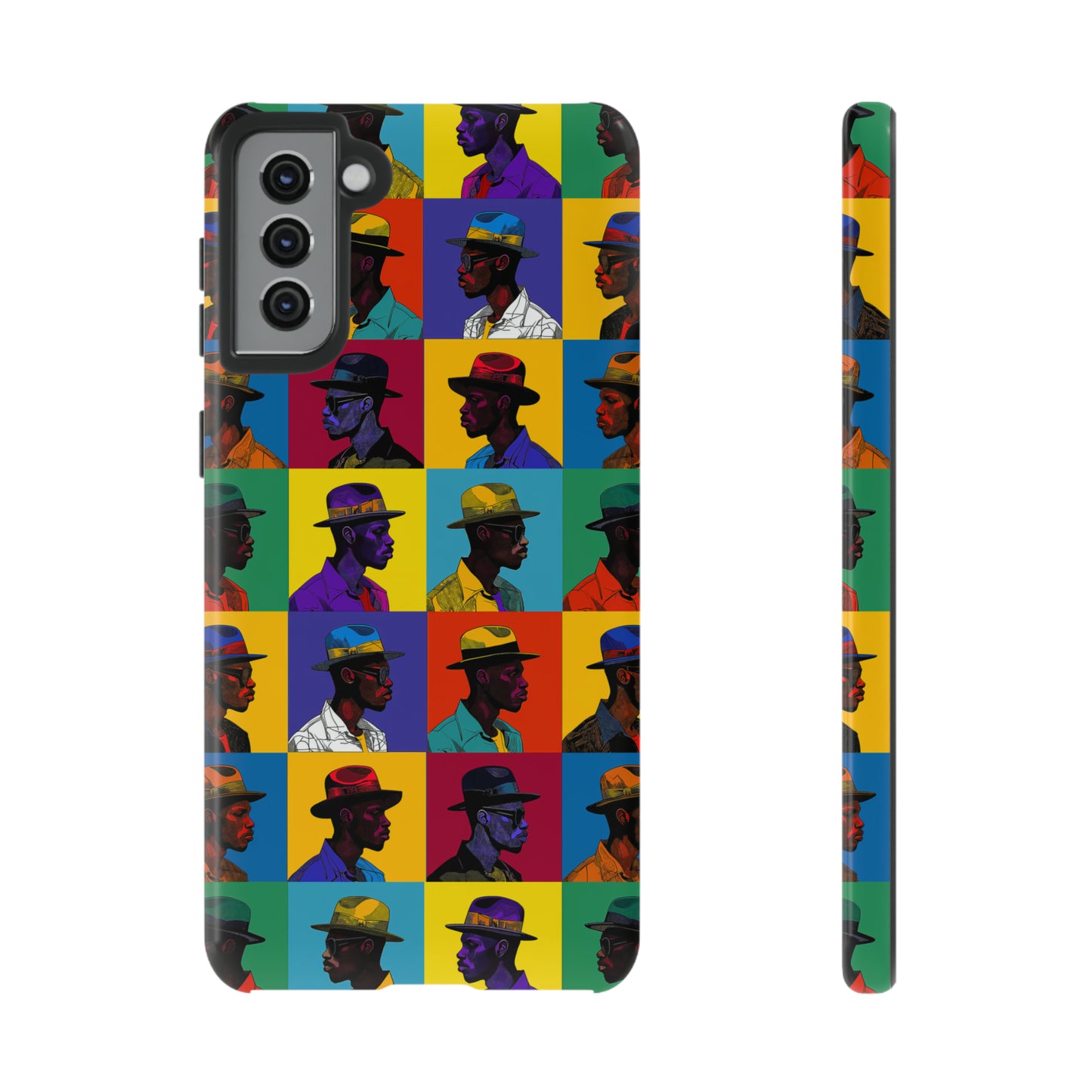 Black Men in Hats Phone Case