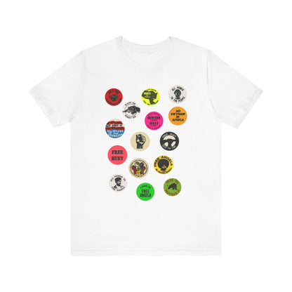 Black Panther Party Political Buttons Shirt