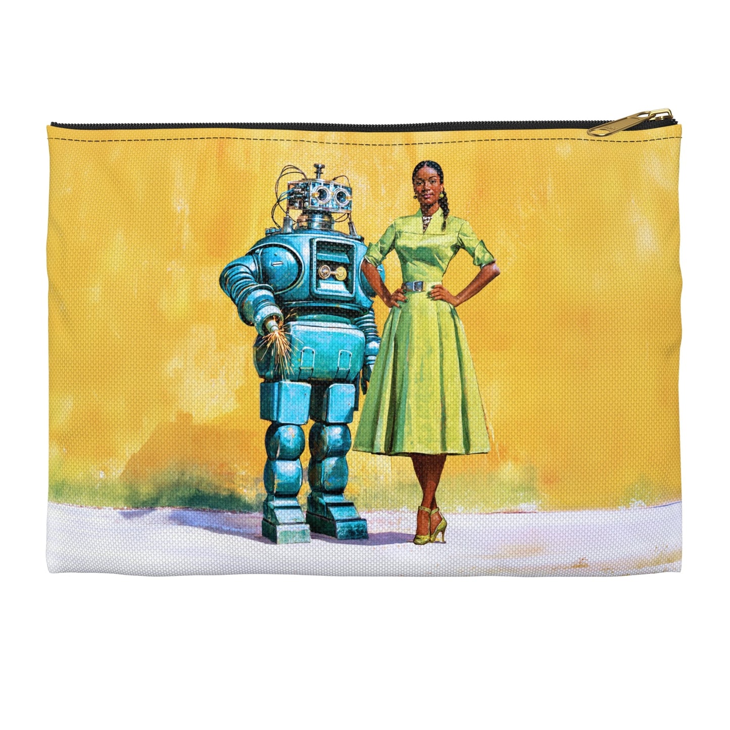 Woman with Bot Accessory Pouch