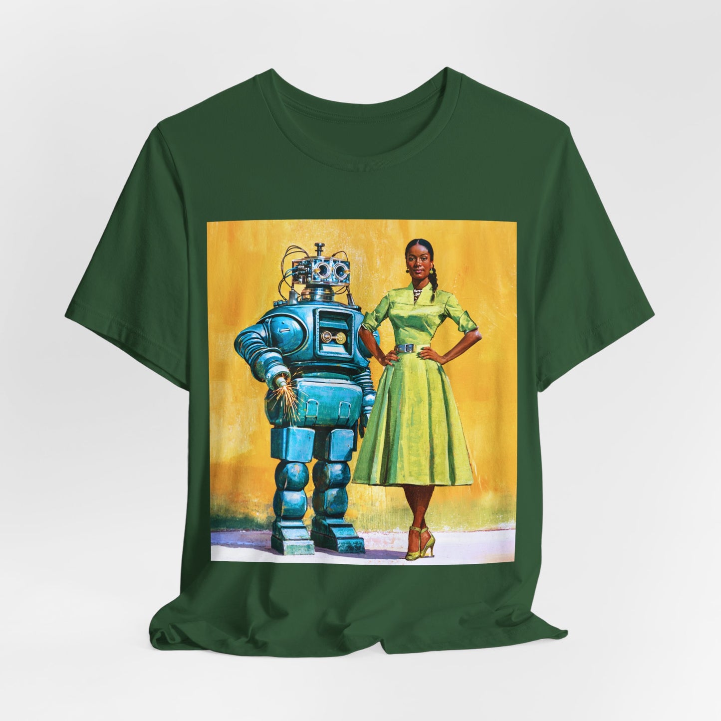 Woman with Bot T-Shirt
