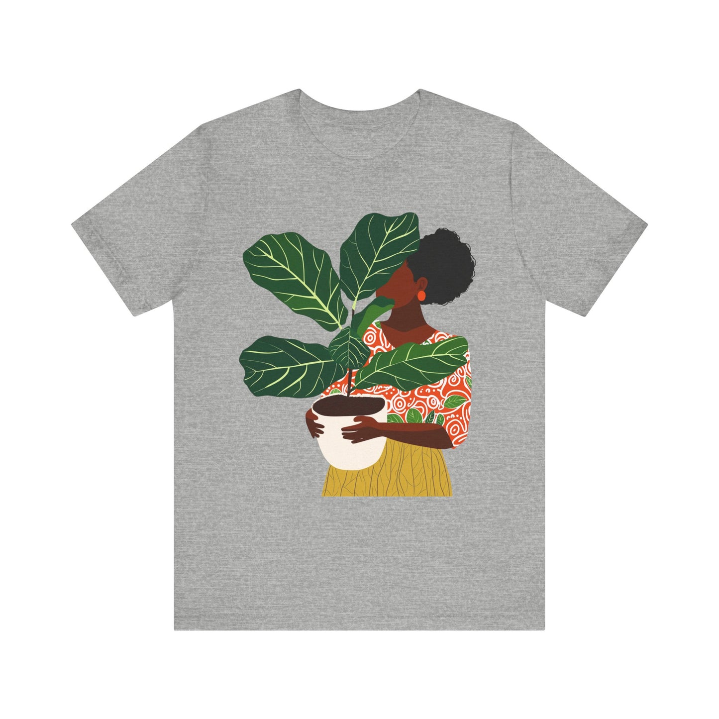 Woman with Potted Plant Shirt