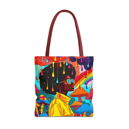 Rainbow Drippy Tote Bag