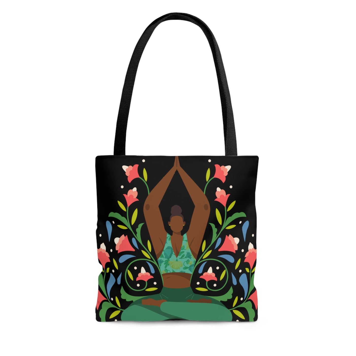 Yoga Floral Tote Bag