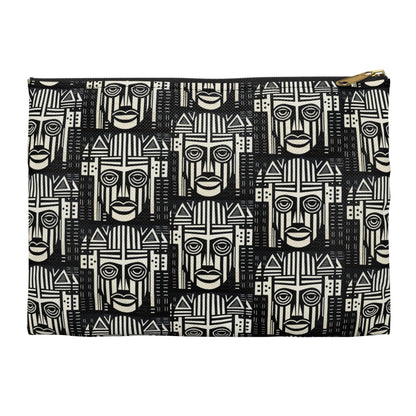African Mask Accessory Pouch
