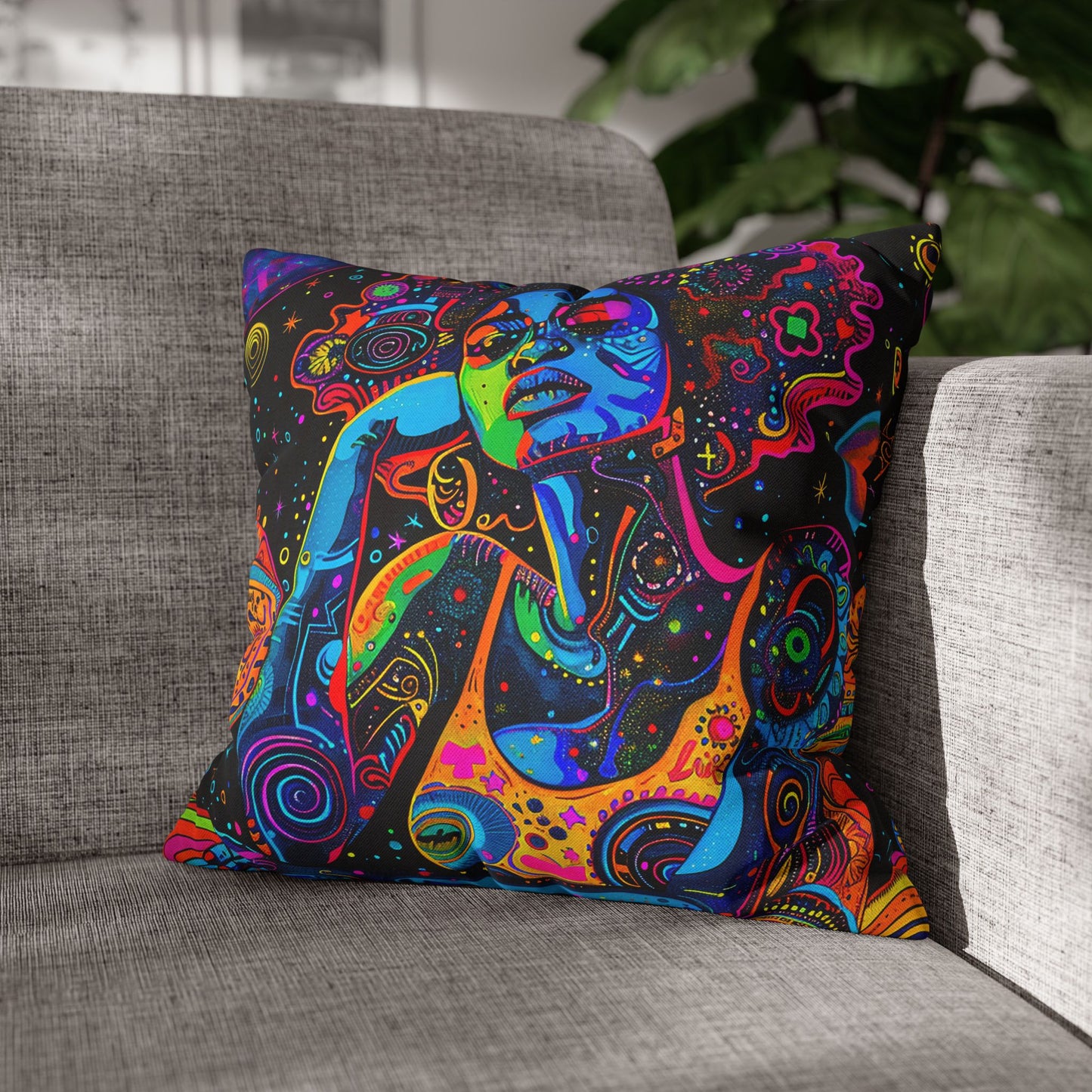 Afro Cosmic Pillow