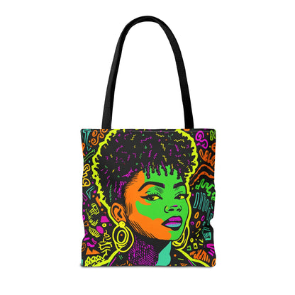 Neon Graffiti Tote Bag