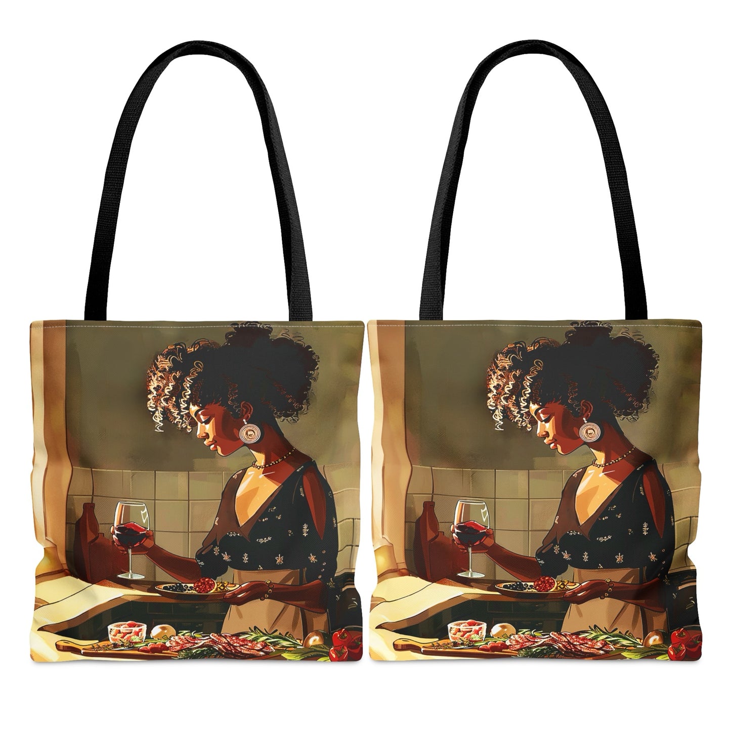 Wine and Charcuterie Tote Bag