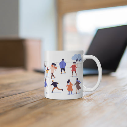 Black Ice Skaters Mug