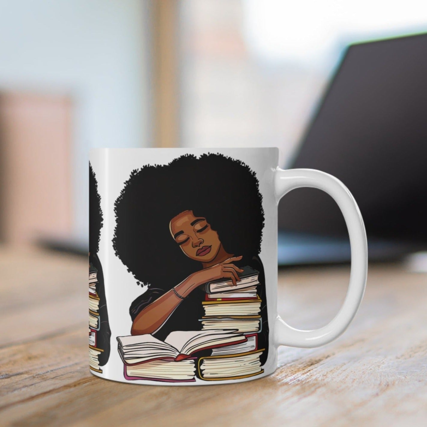 Afro Reader Mug