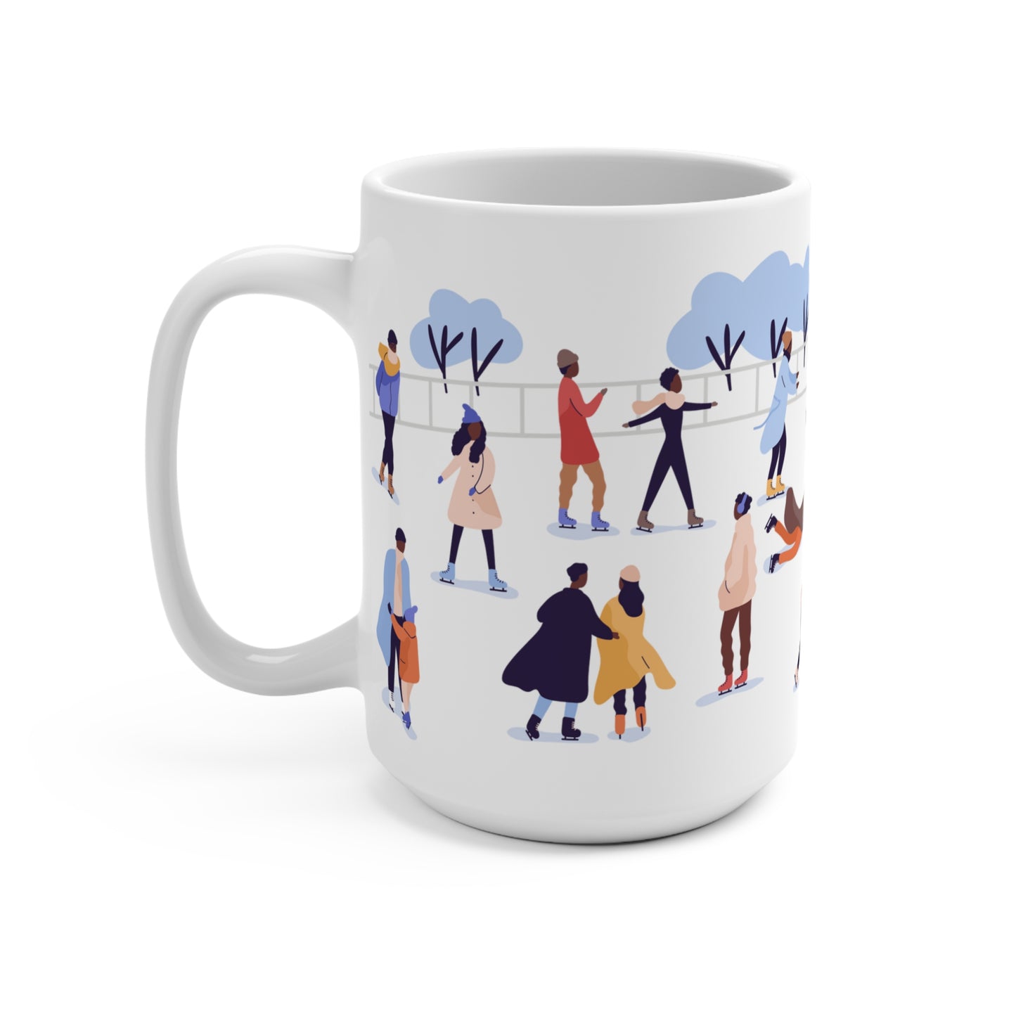 Black Ice Skaters Mug