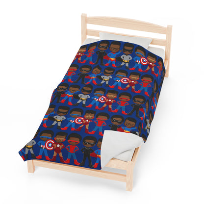 Boy Power Throw Blanket