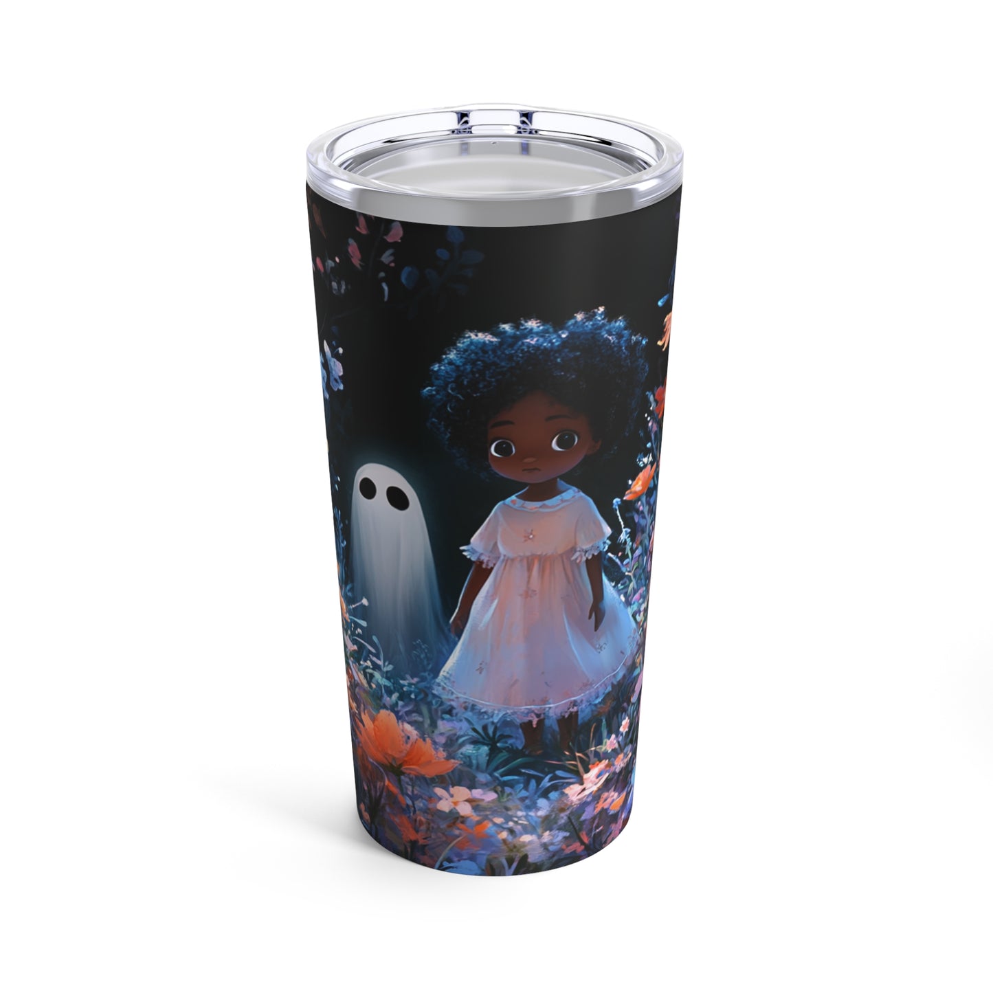 Girl with Ghost Tumbler