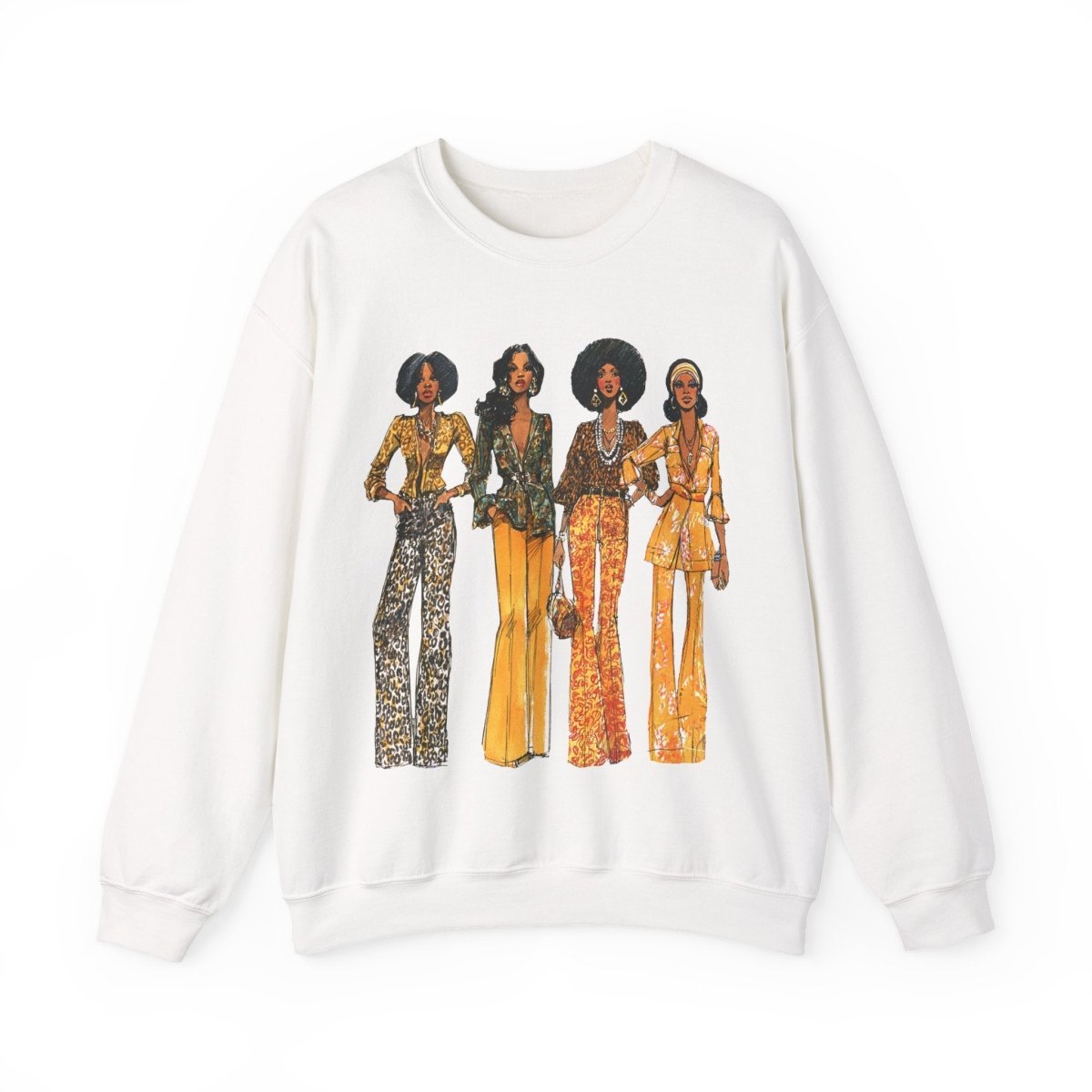 70s Animal Prints Sweatshirt - Afrocentric Art by The Trini Gee