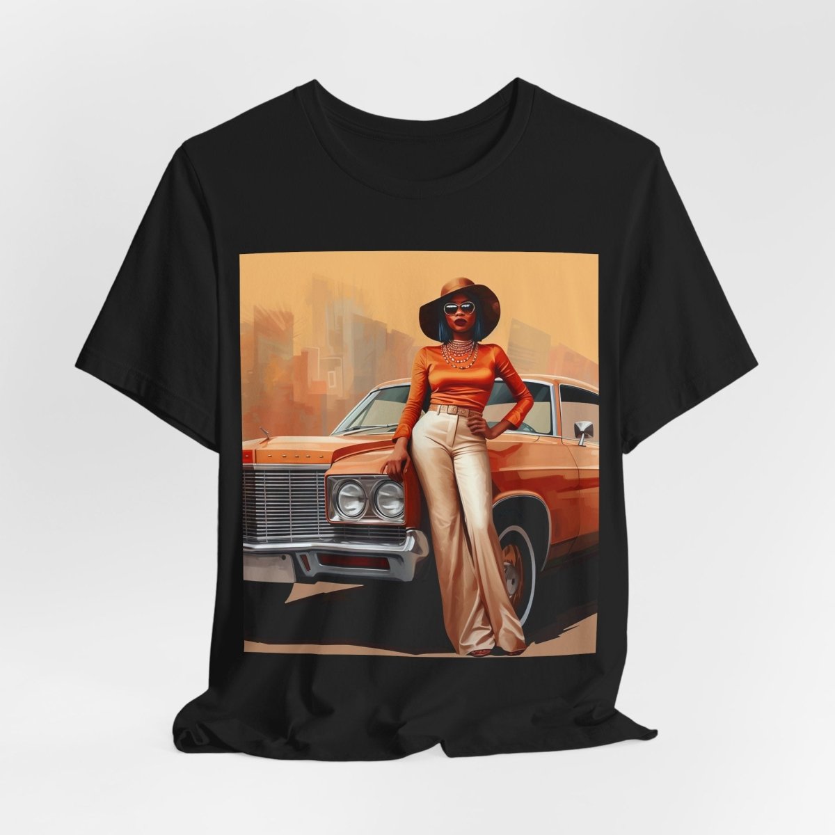 70s Classic Woman Shirt - Afrocentric Art by The Trini Gee