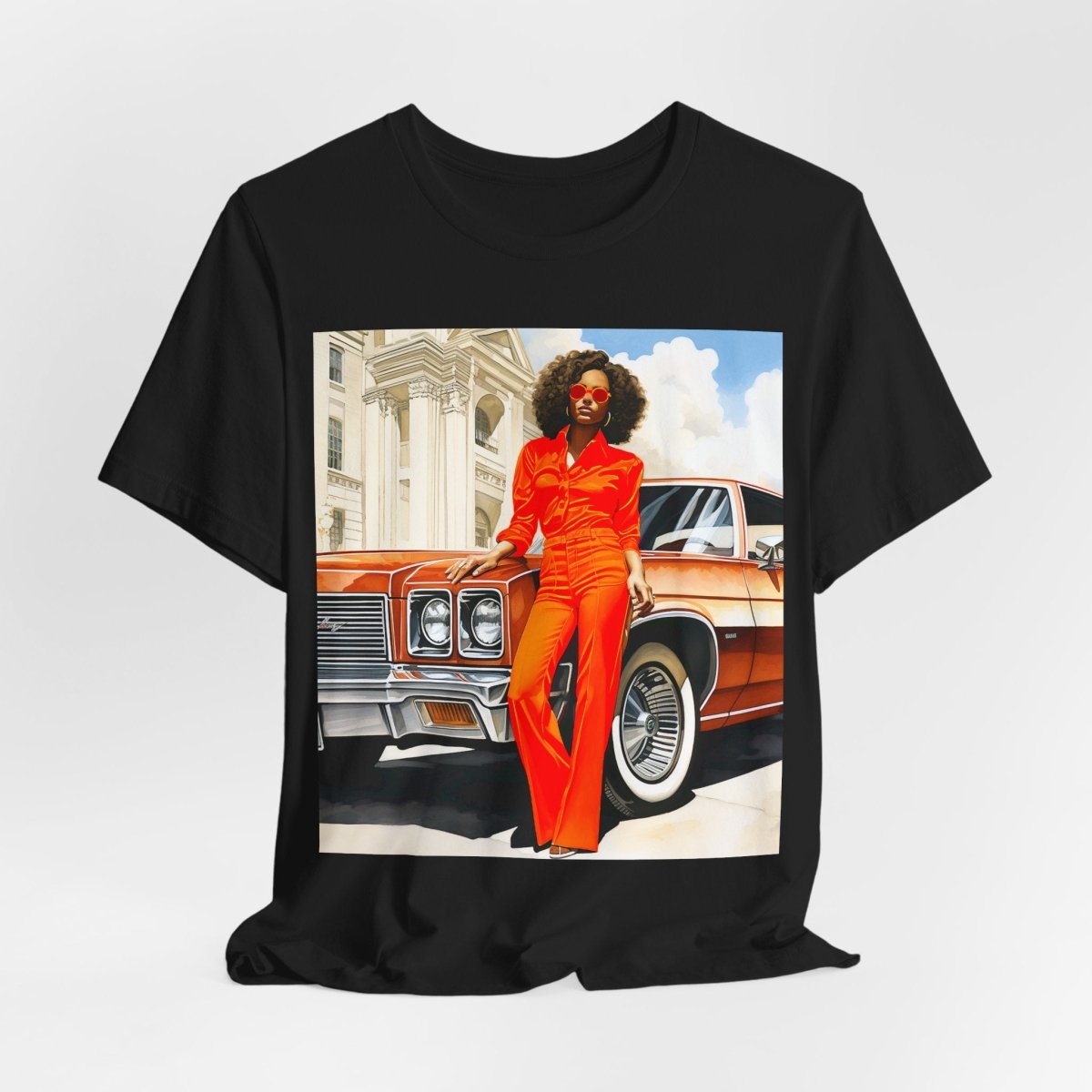 70s Classic Woman Shirt - Afrocentric Art by The Trini Gee