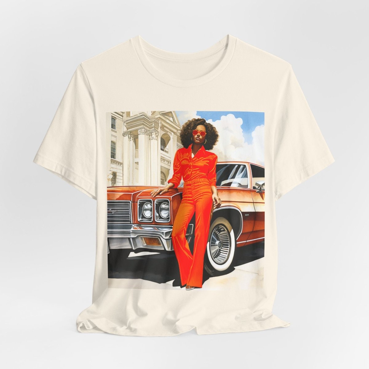 70s Classic Woman Shirt - Afrocentric Art by The Trini Gee