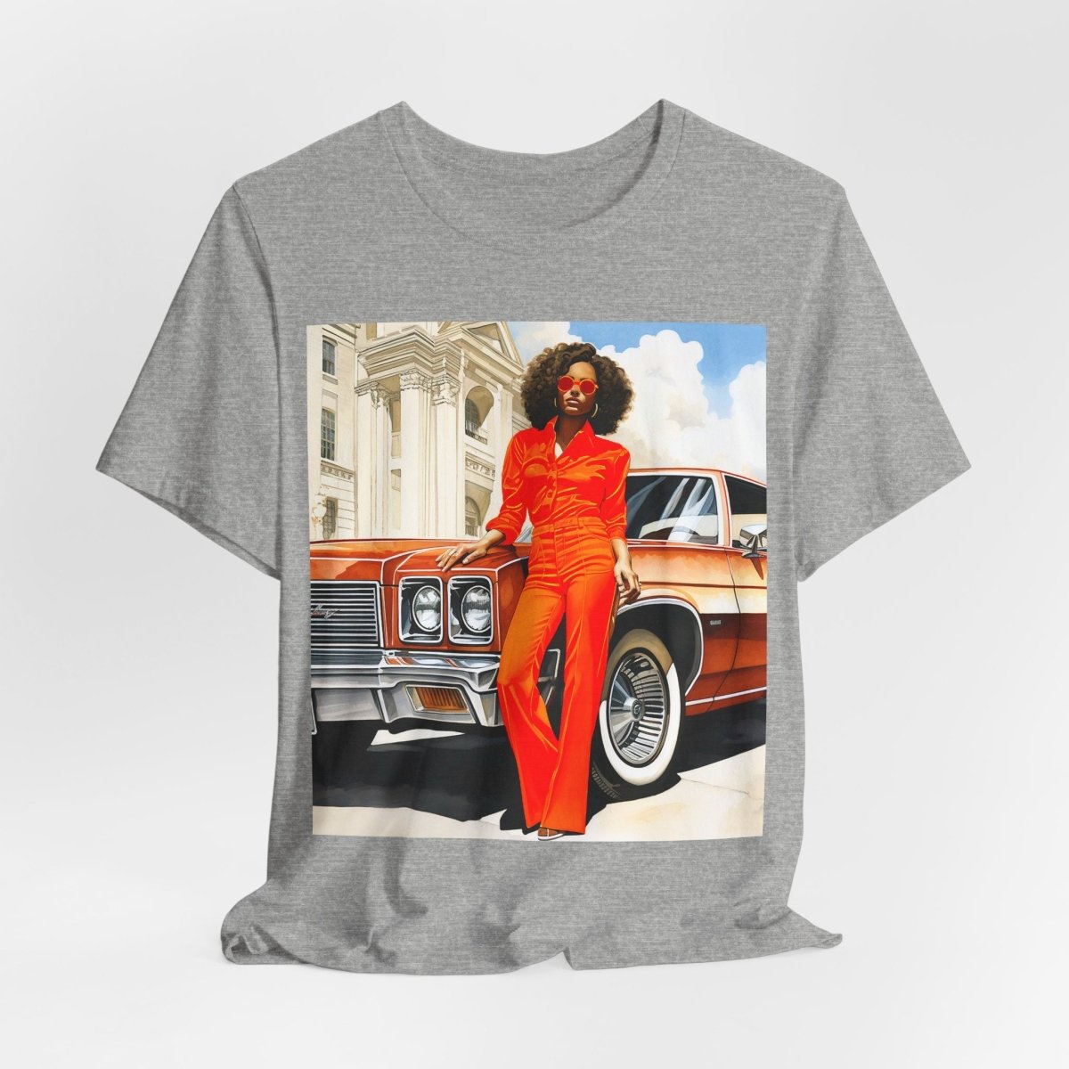 70s Classic Woman Shirt - Afrocentric Art by The Trini Gee