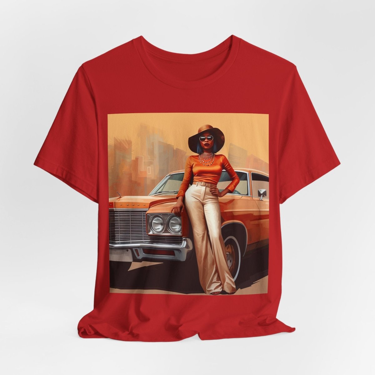 70s Classic Woman Shirt - Afrocentric Art by The Trini Gee
