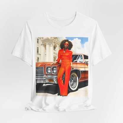 70s Classic Woman Shirt - Afrocentric Art by The Trini Gee