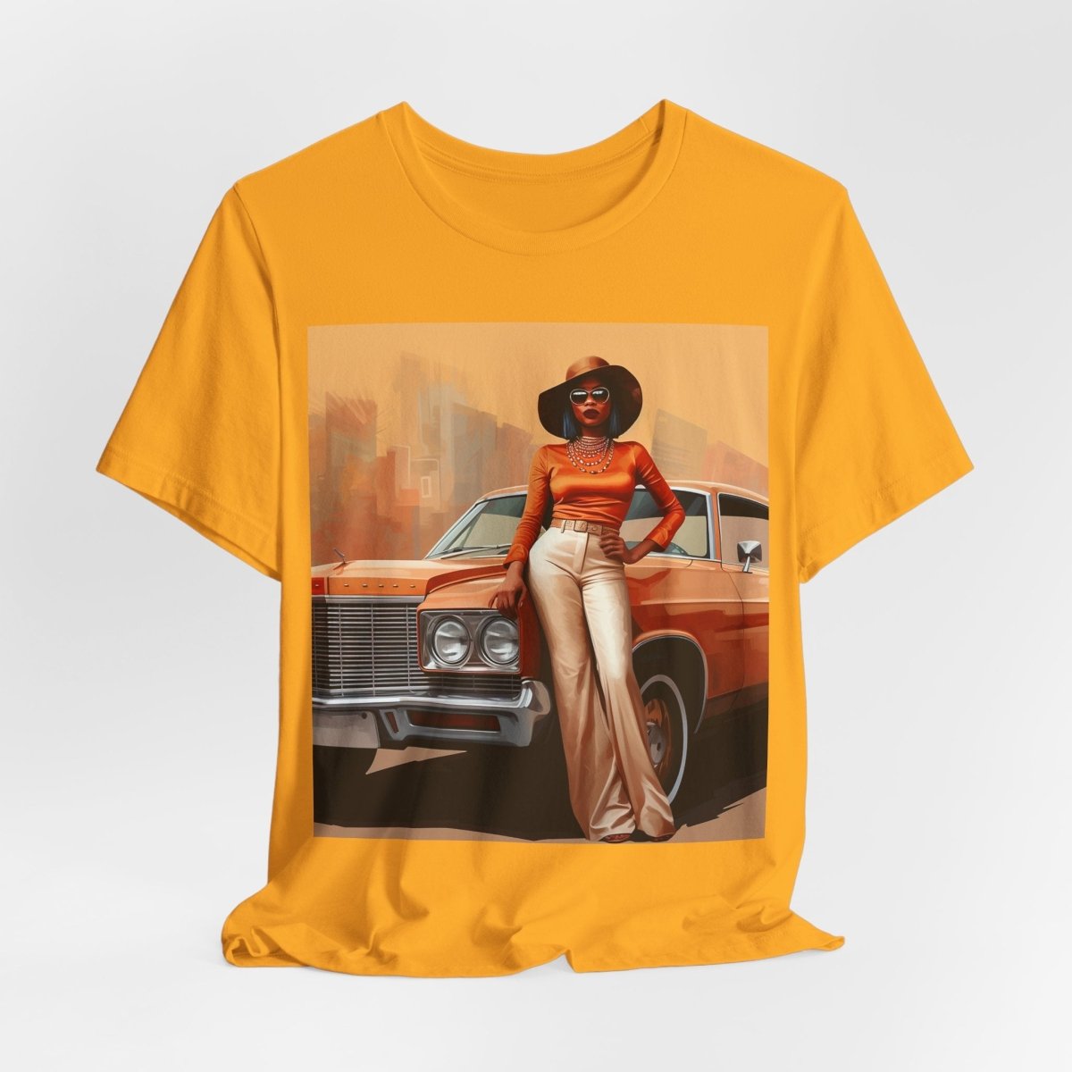 70s Classic Woman Shirt - Afrocentric Art by The Trini Gee