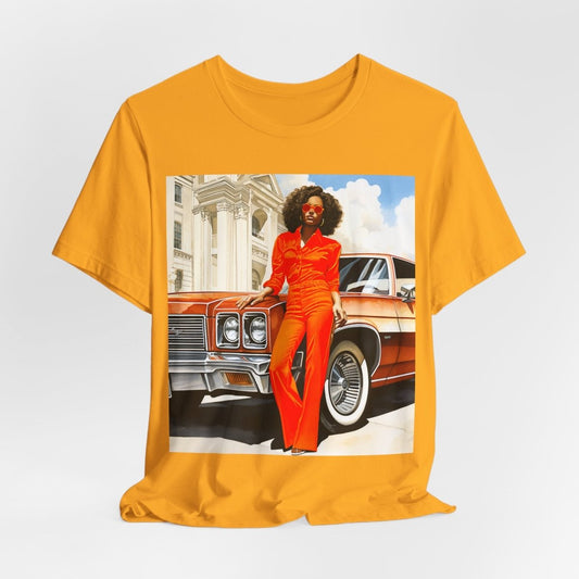 70s Classic Woman Shirt - Afrocentric Art by The Trini Gee