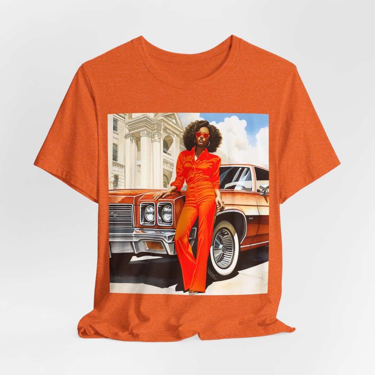 70s Classic Woman Shirt - Afrocentric Art by The Trini Gee