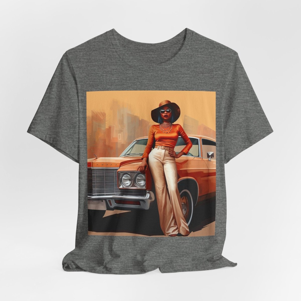 70s Classic Woman Shirt - Afrocentric Art by The Trini Gee