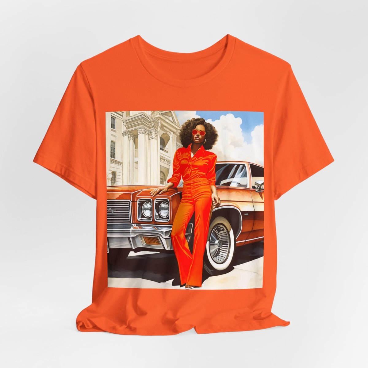 70s Classic Woman Shirt - Afrocentric Art by The Trini Gee