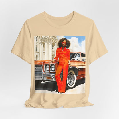 70s Classic Woman Shirt - Afrocentric Art by The Trini Gee