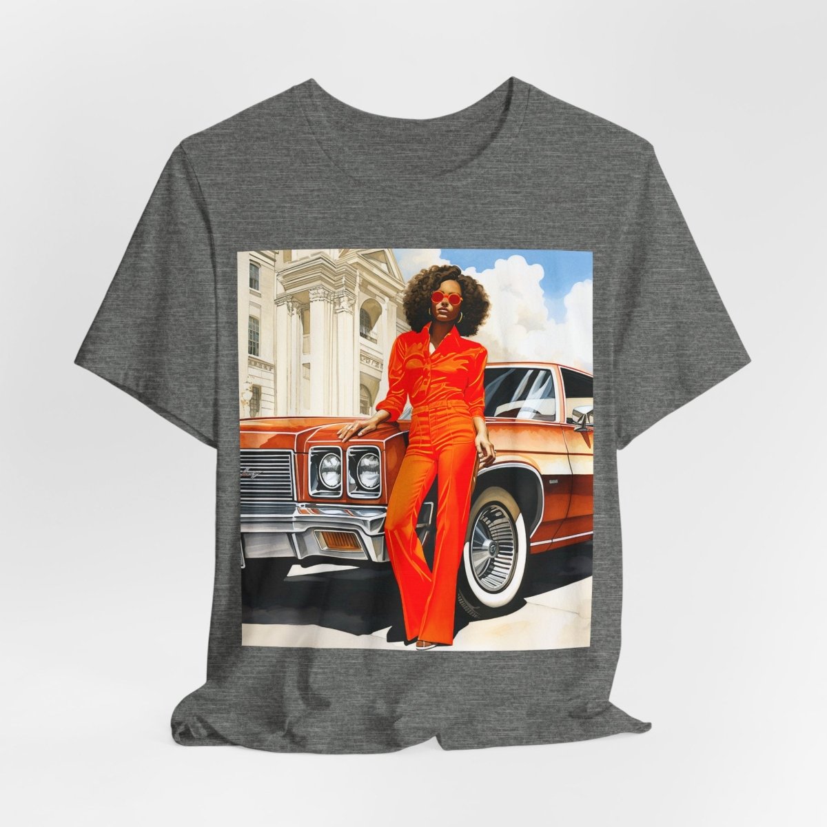 70s Classic Woman Shirt - Afrocentric Art by The Trini Gee