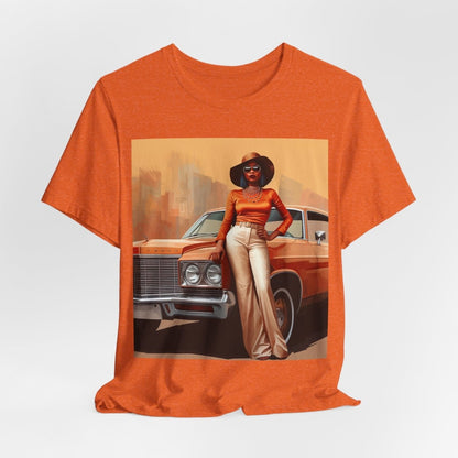 70s Classic Woman Shirt - Afrocentric Art by The Trini Gee